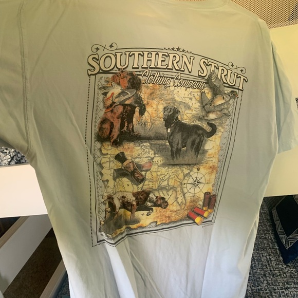 Men's Southern Strut Light Blue T-Shirt - Picture 2 of 2